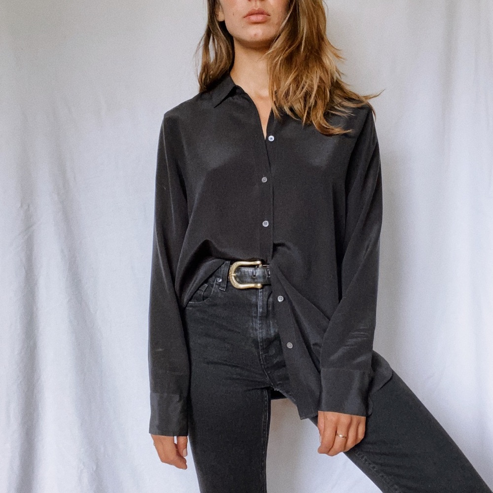 Everlane silk blouse